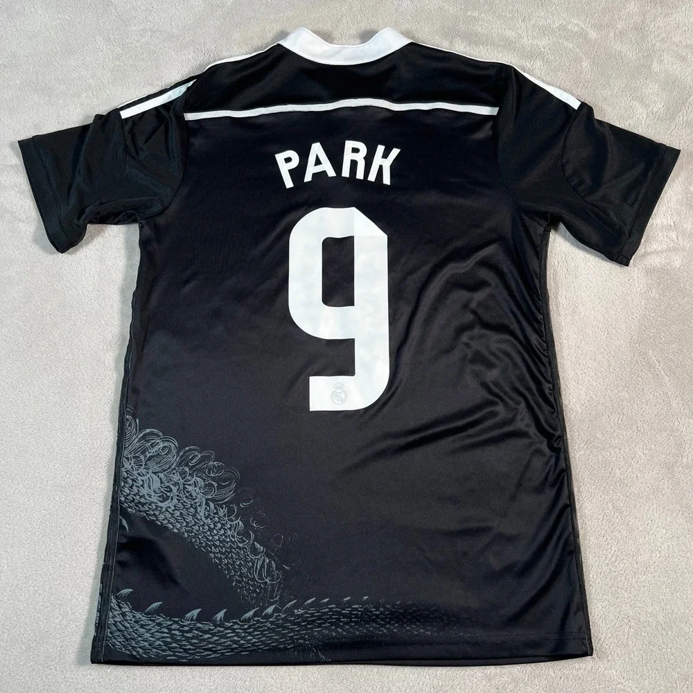 Adidas Real Madrid 2014-15 Yohji Yamamoto Dragon Jersey Black Men's Medium READ*